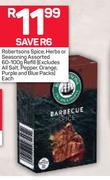 Robertsons Spice, Herbs or Seasoning Refill 60-100g Each