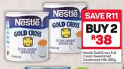 Nestle Gold Cross Full Cream Sweetened Condensed Milk-2 x 385g