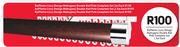 Rufflette Lizzy Design Mahogany Double Rail Pole Complete Set- 1.5m