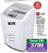 LG 14kg White Top Load Washing Machine T1450TEFT0