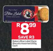 Bakers Blue Label Marie Biscuits-200g Each