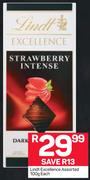 Lindt Excellence-100g Each