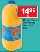 Clover Tropika Dairy Blend Assorted-2Ltr