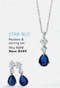 Sterling Silver Pendant & Earring Set