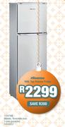 Hisense Metallic 168Ltr Top Freezer Fridge T220TME