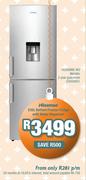 Hisense Metallic 230Ltr Bottom Freezer Fridge With Water Dispenser H299BME WD