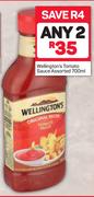 Wellington's Tomato Sauce-2X700ml