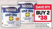 Nestle Gold Cross Full Cream Sweetened Condensed Milk-2X385g