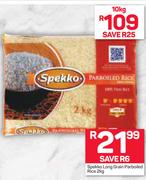 Spekko Long Grain Parboiled Rice-10Kg