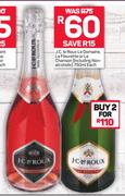J.C. Le Roux Le Domaine, La Fleurette Or Le Chanson(Including Non-Alcoholic)-2X750ml