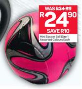 Mini Soccer Ball Size 1-Each