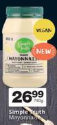 Simple Truth Mayonnaise-750g