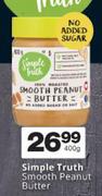 Simple Truth Smooth Peanut Butter-400g