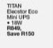 Titan Elecstor Eco Mini UPS 18W RB49 