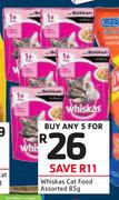 Whiskas Cat Food Assorted-5 x 85g
