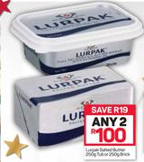 Lurpak Salted Butter-2x250g Tub Or Brick-250g