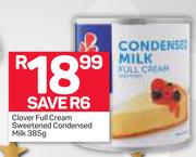 Clover Full Cream Sweetened Condensed Milk-385g