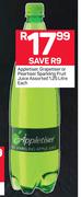 Appletiser/Grapetiser Or Peartiser Sparkling Fruit Juice-1.25Ltr Each