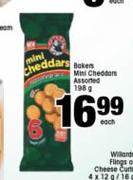 Bakers Mini Cheddars Assorted-198g Each