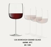 LSA Borough Grand Glass 4 Pc 660ml
