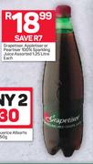 Grapetiser, Appletiser Or Peartiser 100% Sparkling Juice-1.25L Each