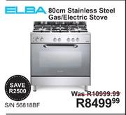 Elba 80cm Stainless Steel Gas/ Electric Stove S/N 56818BF