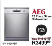 Aeg 12 Place Silver Dishwasher S/N 66667BF