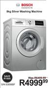 Bosch 8kg Silver Washing Machine S/N 63698BF