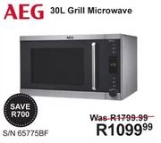 AEG 30L Grill Microwave S/N 65775BF