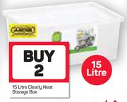 15L Clearly Neat Storage Box-For 2