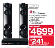 LG 1000W 4.2 Channel DVD Home Theatre System(LHD677)