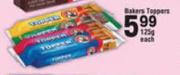 Bakers Toppers-125g Each