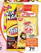Simba Nik Naks-150g/Cheese Twirls-110g/Popcorn-90g/Fritos Corn Chips-120g Each