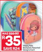 Happy Kids Backpack-Each