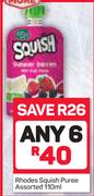 Rhodes Squish Puree-6X110ml