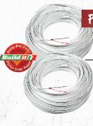 Build It White Flat Twin & Earth-1.5mmx10m