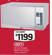 Defy 28Ltr Metallic Digital Microwave DMO351