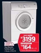 Defy 5Kg Metallic Tumble Dryer DTD259