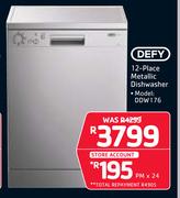 Defy 12 Place Metallic Dishwasher DDW176