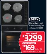 Defy Black Oven & Hob Cooking Set DCB005