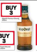 Klipdrift Premium Brandy-3 x 200ml
