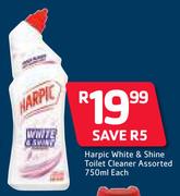 Harpic White & Shine Toilet Cleaner-750ml Each