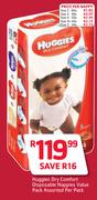 Huggies Dry Comfort Disposable Size 2 Nappies-Per Nappy