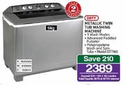 Defy 9kg Metallic Twin Tub Washing Machine DTT165