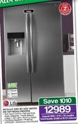 LG 505Ltr Metallic Side-By-Side Water-On-Tap Fridge Freezer GC-L207GLQV