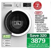 Defy 6kg Metallic Front Load Washing Machine WCY61032M