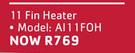 Aim 11 Fin Heater A17FOH