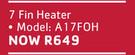 Aim 7 Fin Heater A17FOH