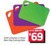 Chef’s Kitchen 3-Piece Non-Slip Cutting Mats