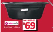 Missmolly 50Ltr Oval Basin